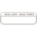 Creative Cafe Self-inking Stamp - Real Life / Real Times