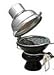 Black Ceramic Hookah Head with Cover and Screen Hooka Shisha