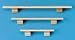 Dollhouse Miniature 3-Pc. Wooden Plate Rail Set