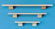 Dollhouse Miniature 3-Pc. Wooden Plate Rail Set