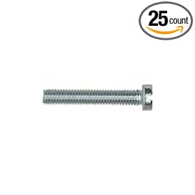 M6-1.00X60 Slotted Pan Head Machine Screw (25 count)