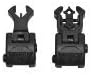 MUDCAT OUTDOORS Superior Ar Tactical Flip up Front and Rear Iron Sights Set for Picatinny Rails A2 223 5.56 Colt