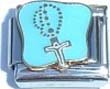 Clearly Charming Rosary Beads Italian Charm Bracelet Link