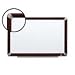 3M Porcelain Dry Erase Boards P7248FMY - Whiteboard - 1 x 4 in - mahogany, porcelain