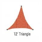 San Diego Shade Sail 12' Triangle - Terracotta Rust