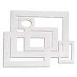 Pacon 72500 Precut Mat Frames, White, 12 ea. of 5 Assorted Sizes, 60 per Pack
