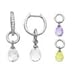 ZALES Diamond Huggie Earrings with Interchangeable title=