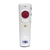 HiRO 4-In-1 2.4GHz WiFi Pearl White Presenter with USB Receiver and Laser Pointer and Wireless Mouse and Multimedia Control (H50178)