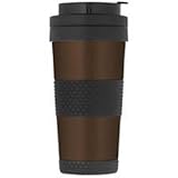 Thermos Nissan 18-Ounce Stainless-Steel Travel Tumbler, Espresso
