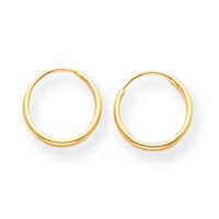 Childrens Toyshop  Jewelry : 14k Endless Hoop Childrens Earrings