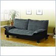 Coaster Futon Sofa Bed in Grey Fabric