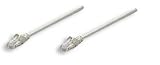 Intellinet - Patch cable - RJ-45 (M) - RJ-45 (M) - 1 ft - UTP - ( CAT 5e ) - molded, snagless, booted - gray