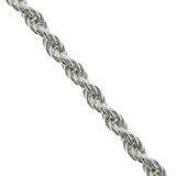 Thin Sterling Silver Rope Necklace