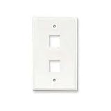 Faceplate For 2 Hole, White