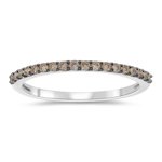 1/5 Cts Champagne Diamond Ring in 10K White Gold 11ypbFZIEgL. SL160 1/5 Cts Champagne Diamond Ring in 10K White Gold