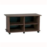 Wood Technology Set of: V36-GK and CMV-44-X Solid Hardwood Espresso 44" TV Stand/Video Cabinet with