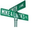 Personalized Name Street Sign - 4 x 18 Aluminum