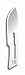 Surgical Blades and Disposable Scalpels - Carbon Steel Blades - Size 10, 100 Unit / box Model MDS15010