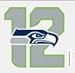WinCraft NFL Seattle Seahawks 12th Man Perfect Cut Color Decal, 4