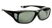 Fitovers Eyewear - Economy Collection - Small with Matte Black Frame/polarized Gray Lens - Designed to Be Worn Over Glasses That Are 5 - 5/7 W X 1 - 2/3 High