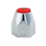 60 Chrome Lug Nut Covers with Red Reflectors for Trucks w 1.5 Nuts by Global Parts