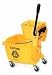 WaveBrake Side Pressure Mop Bucket/Wringer Combination, 35 Quart, Brown RUB758088BN