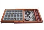 Expandable Wood Flocked Jewelry Organizer - Axis 1450