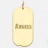 14K Los Angeles Angels Small Name Logo Dog Tag