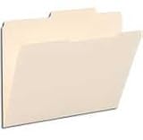 Smead Kraft File Folders, 2/5 Cut Right Of Ctr, 2-Ply Top Tab, Ltr, BN, 100/Box