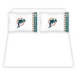 Sports Coverage 01MFSHS1DOLFULL NFL Miami Dolphins Micro Fiber Full Bed Sheet Set