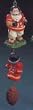 Football Santa Dangle Ornament