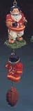 Football Santa Dangle Ornament