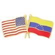 USA - Venezuela Flag Pin