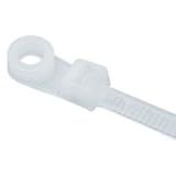 Cable Ties 6" Natural Color w/ Screw Mounting Head 100 Pcs.