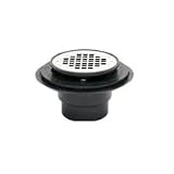 Oatey 42213 PVC Drain with Stainless Steel Strainer for Tile Shower Bases, 2-Inch or 3-Inch