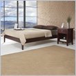 Modus Newport Simple Wood Platform Bed 3 Piece Bedroom Set in Cordovan