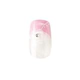Party Nails Kit dOngles Pret-A-Poser 2x Pack de 12 Ongles Total de 24 Ongles Couleur White and Pink Flower #88006 + A-viva Lime a Ongle Bio !
