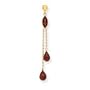 14k Garnet Dangle Earrings - JewelryWeb
