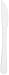AmazonBasics Heavy-Weight Plastic Knives, White, 1,000-Count