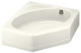 Kohler Mayflower 4 Foot Cast Iron Corner Soaking Tub with Right Hand Drain K-824: 48L x 44W x 14H