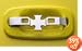 All Sales MFG Billet Custom Replacement Door Handles ChromeDoor Handles (Pair)- Iron Cross