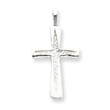 Sterling Silver Cross Pendant with 20 Inch Sterling Silver Chain
