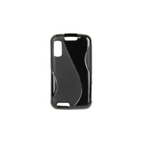 MOTOROLA ATRIX 4G / MB860 - BLACK S-TYPE GEL/SILICONE CASE COVER POUCH SKIN + 2 CUSTOM FIT SCREEN PROTECTORS. 2LMP