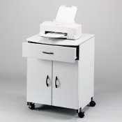 Gray Mobile Laser Printer/Copier Case Stand