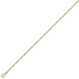 9ct Super-twist  Singapore  Anklet 9.5in/24cm. Beautiful presentation gift box and anonymous outer packaging. Money back if not 100% delighted