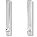 18 carat White Gold 21pts Fine Diamond solitaire studded drop earrings