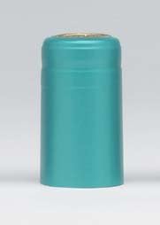 Teal - PVC Shrink Caps with Tear Off 100 Per Pack