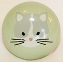 Tot Dots Drawer Knob - Kitty