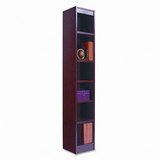 Alera Veneer Baby Bookcase, 12w x 12d x 72h, Cherry 24606 / ALE24606