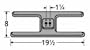 Music City Metals 20602 Cast Iron Burner Head Replacement for Select Charmglow and Falcon Gas Grill Models